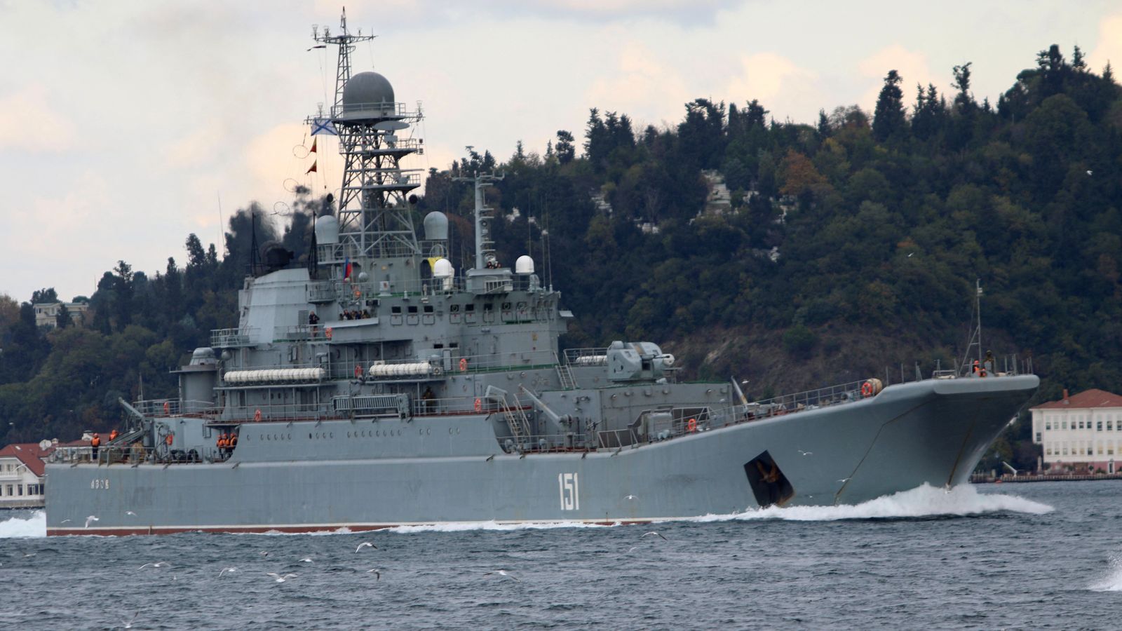 Ukrainian missiles hit two Russian ships at Crimean port of Sevastopol