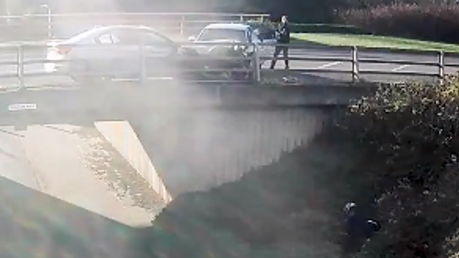 Man jailed for ramming motorcyclist off bridge in act of 'extreme road ...