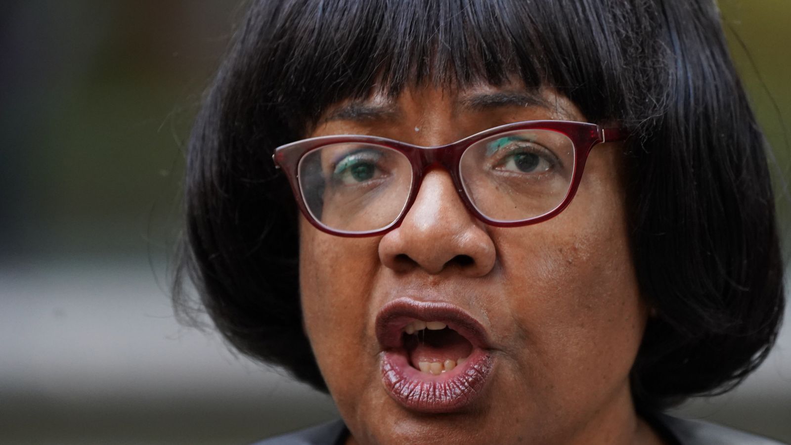 Diane Abbott hits out at 'level of racism still in Britain' as MP is cheered by supporters at rally