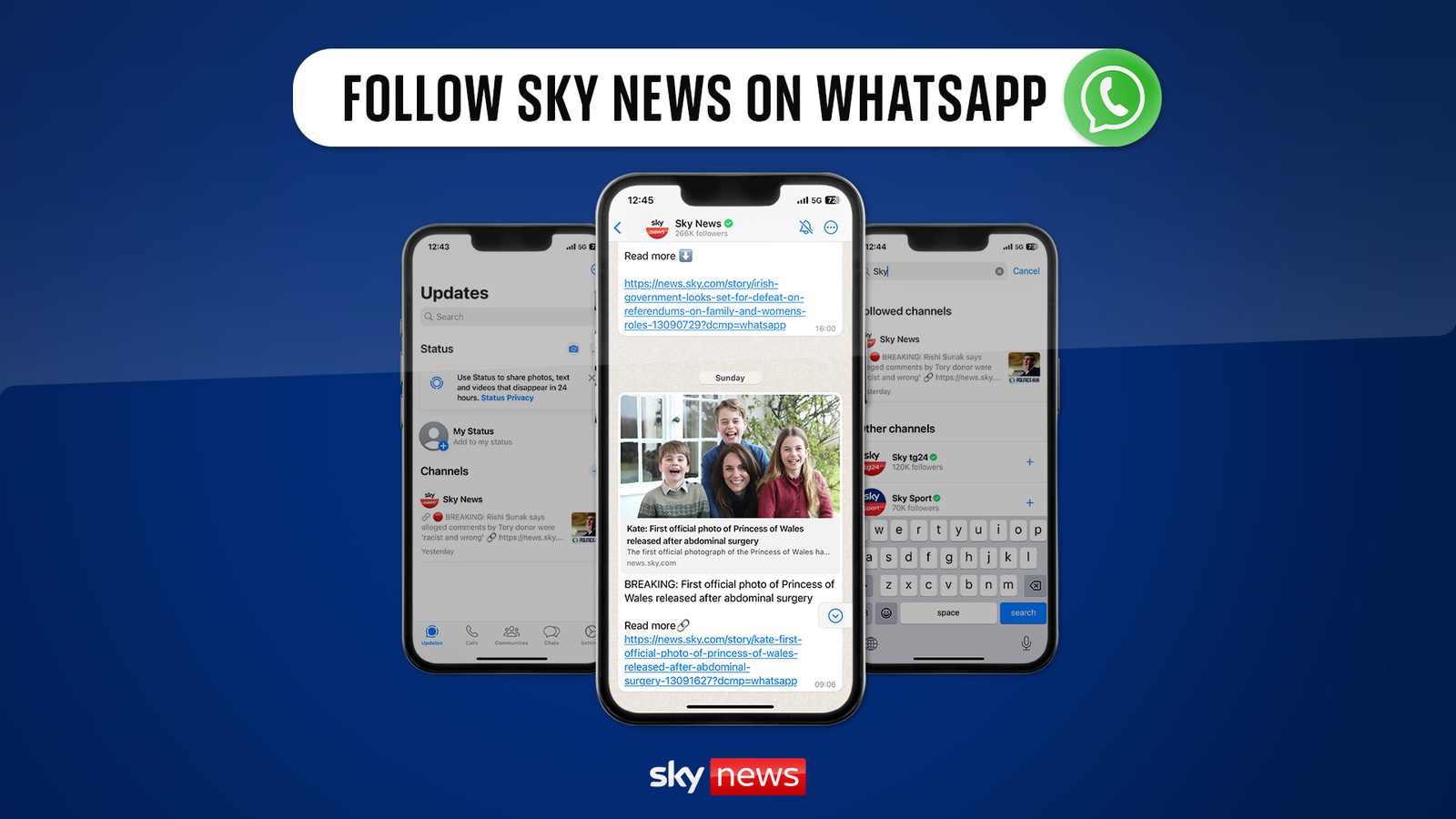 Sky News е в WhatsApp - ето как да получавате нашите актуализации