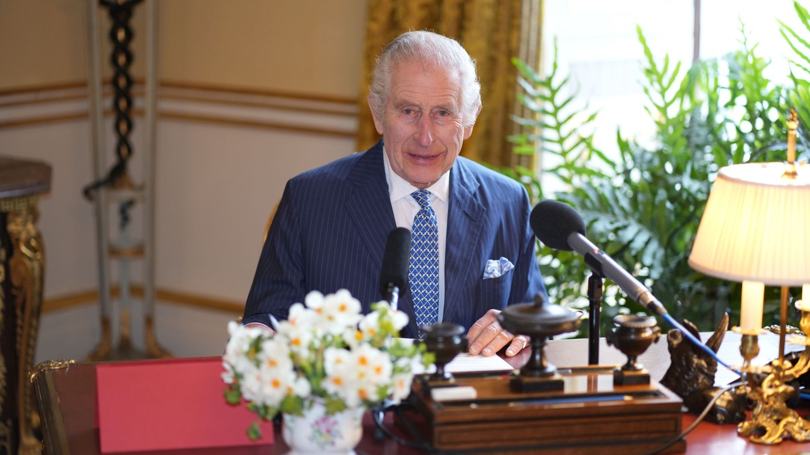 King delivers personal Easter message following cancer diagnosis