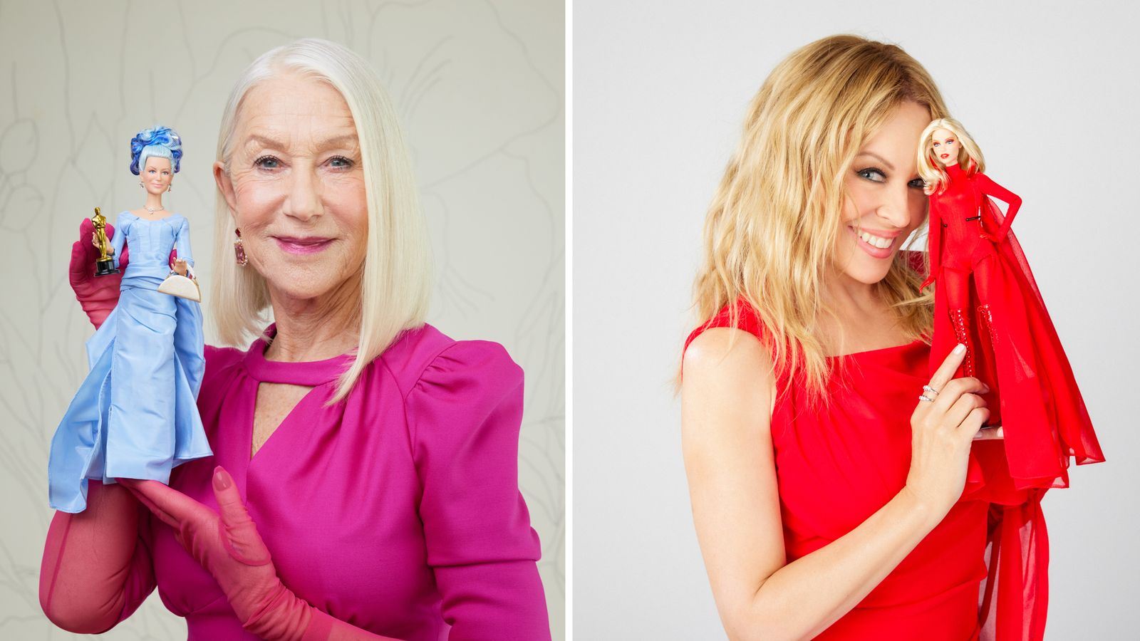 Helen Mirren and Kylie Minogue among those honoured with Barbie likeness
