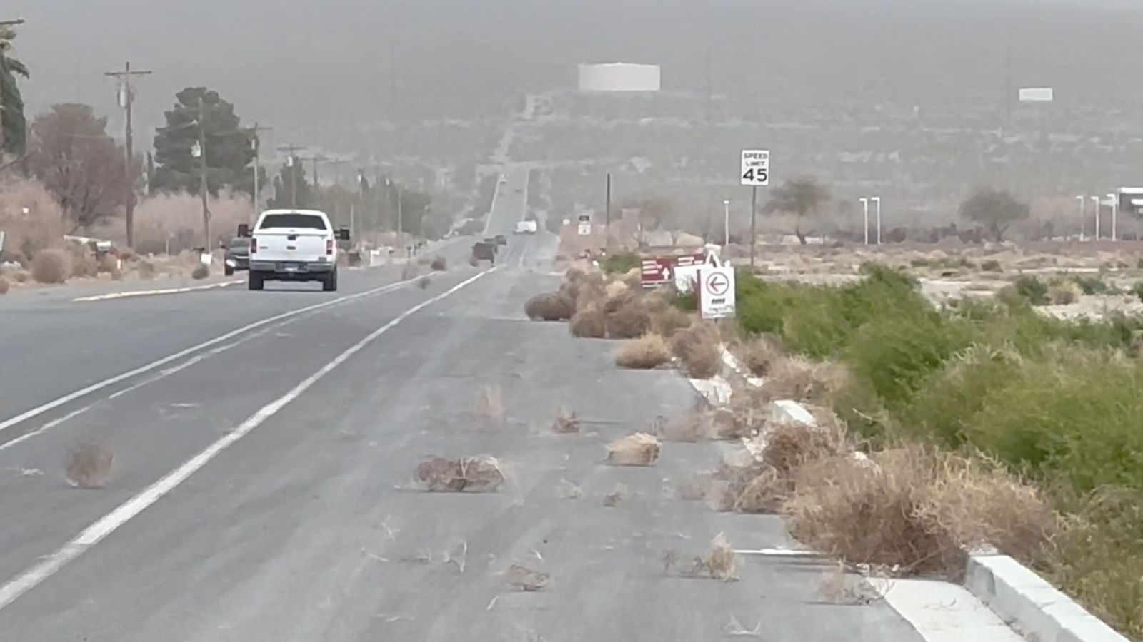 Tumbleweed engulfs streets in Utah and Nevada | US News | Sky News