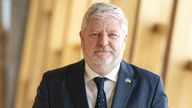 Minister for the Constitution, External Affairs and Culture Angus Robertson arrives for First Minister&#39;s Questions (FMQs) in the main chamber of the Scottish Parliament in Edinburgh. Picture date: Thursday April 20, 2023.