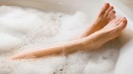 A woman in a bath. Pic: iStock