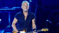 Bruce Springsteen plays at Parken in Copenhagen, Denmark, July 11, 2023. Ritzau Scanpix/Liselotte Sabroe/via REUTERS ATTENTION EDITORS - THIS IMAGE WAS PROVIDED BY A THIRD PARTY. DENMARK OUT. NO COMMERCIAL OR EDITORIAL SALES IN DENMARK.