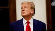 FILE PHOTO: Republican presidential candidate and former U.S. President Donald Trump attends the 2024 Senior Club Championship award ceremony at his Trump International Golf Club in West Palm Beach, Florida, U.S. March 24, 2024. REUTERS/Marco Bello/File Photo/File Photo