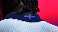 The new kit has a changed flag on its collar. Pic: Nike