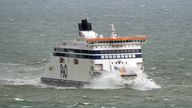 A P&O ferry arrives at the Port of Dover in Kent during choppy seas as the Easter getaway begins. Picture date: Thursday March 28, 2024.