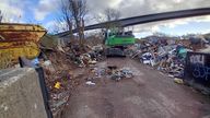 Fly-tipping at Lower Friarton. Pic: Perth and Kinross Council