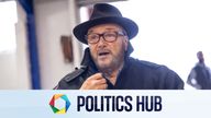 Workers party of Britain candidate George Galloway speaks to PA Media in Rochdale, Greater Manchester, ahead of the Rochdale by-election, which was triggered by the death of Sir Tony Lloyd. Picture date: Friday February 16, 2024.