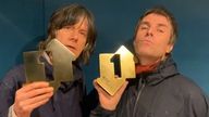 (R-L) Liam Gallagher and John Squire. Pic: Official Charts