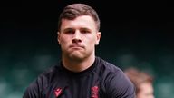Pic: PA
Wales&#39; Mason Grady during the Captain&#39;s Run at the Principality Stadium, Cardiff. Picture date: Friday February 24, 2023.