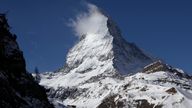The Matterhorn mountain is pictured from Riffelberg in the ski resort of Zermatt February 21, 2011. Pic: Reuters/Denis Balibouse