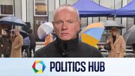 Tory minister Mike Freer speaking to Sky News