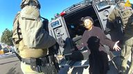 Ruby Johnson, a 78-year-old Colorado woman, surrounded by SWAT officers, Jan. 4, 2022, in Colorado. (Denver Police Department via AP)