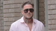 Stephen Bear arrives at Chelmsford Crown Court, Essex, for a confiscation hearing.
Pic: PA