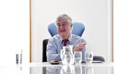 Mark Drakeford at his last cabinet meeting as first minister. Pic: Welsh government