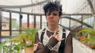 Yungblud has announced his own festival, Bludfest. Pic: Sky News