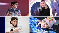 (Clockwise) Zendaya, Michelle Pfeiffer,  Billie Eilish and  Bad Bunny.
Pic: Reuters/AP