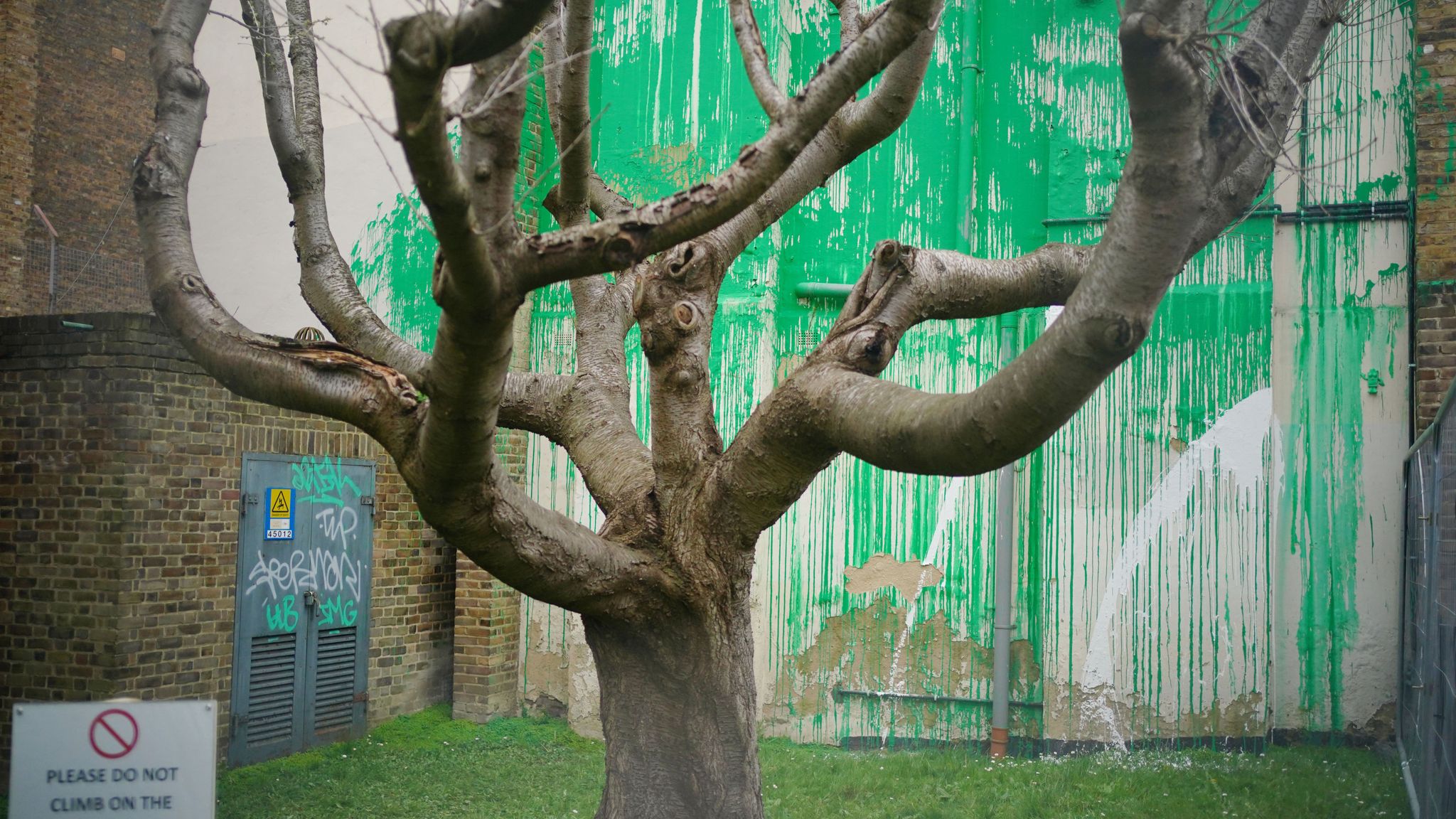 New Banksy mural in north London vandalised and defaced after appearing ...