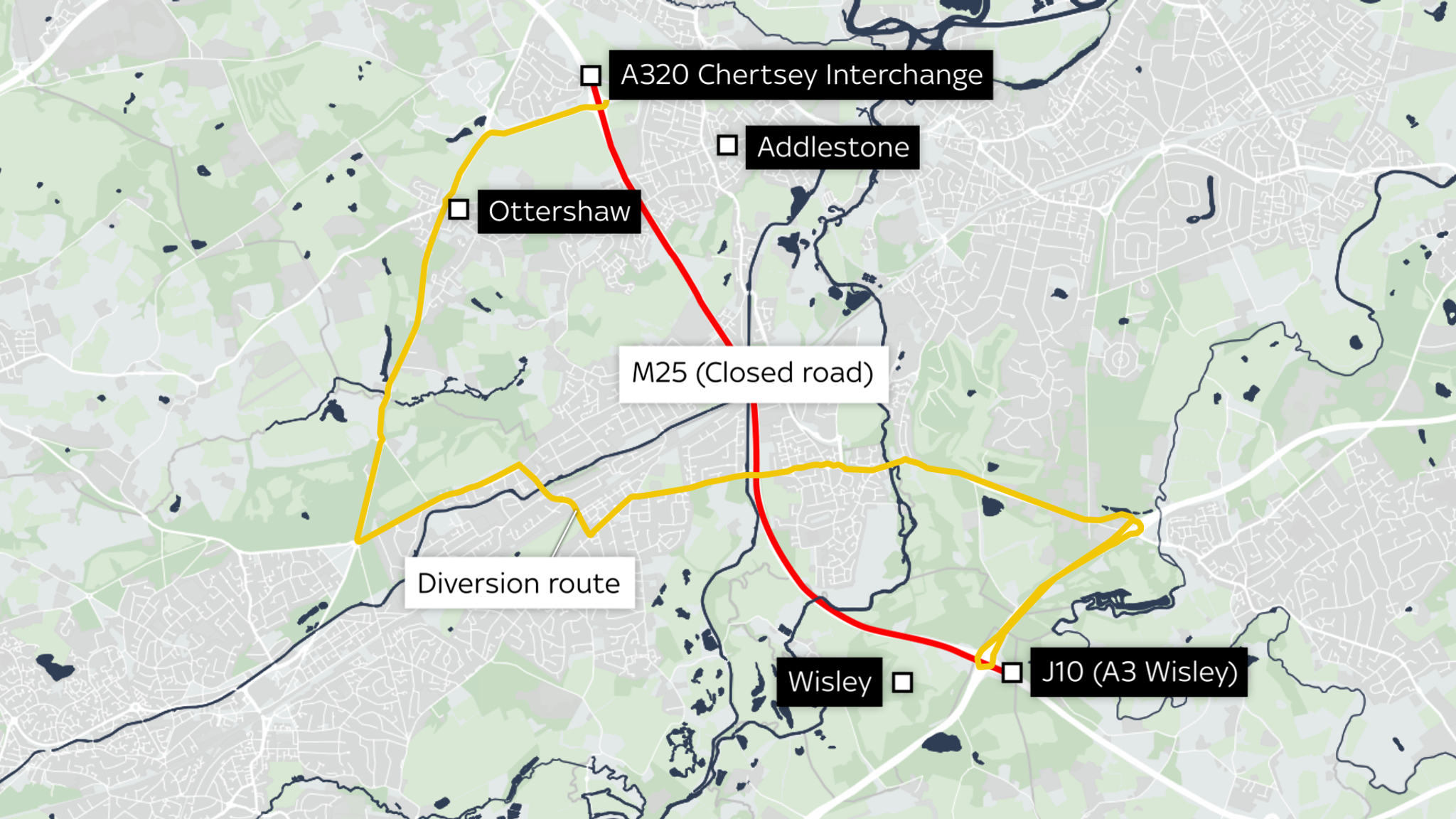 M25 closure: Everything you need to know as drivers face delays on ...