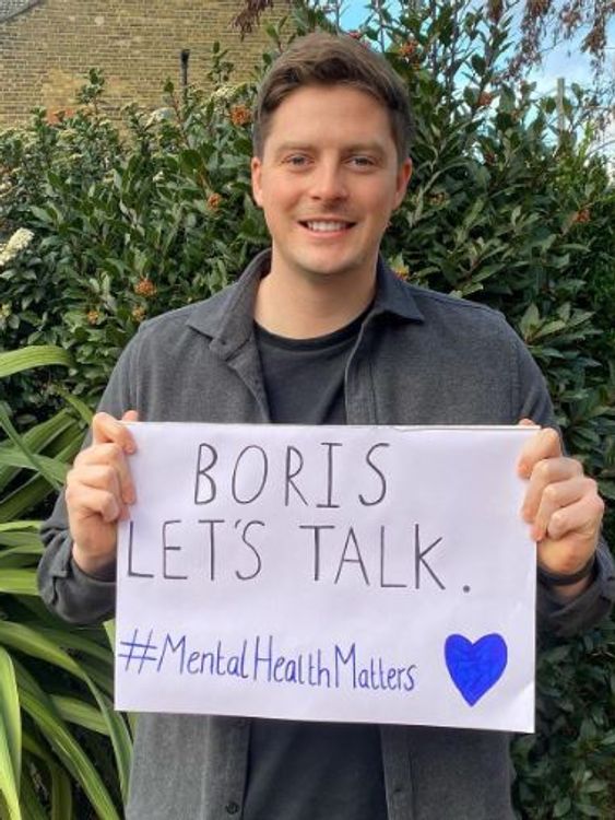 Alex George was made a youth mental health ambassador after posting this message to Boris Johnson on social media. Pic: @dralexgeorge
