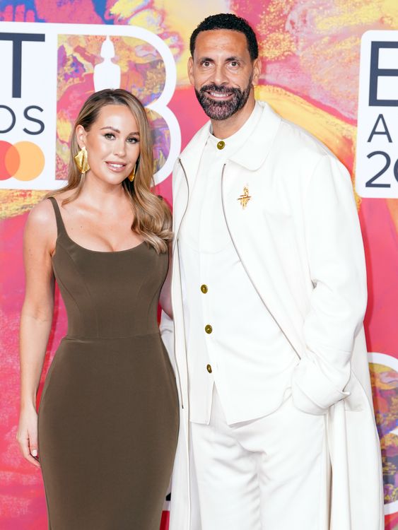 Kate Ferdinand and Rio Ferdinand attending the Brit Awards 2024 at the O2 Arena, London. Picture date: Saturday March 2, 2024.