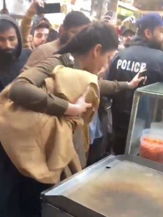 Police officer Syeda Shehrbano, an assistant superintendent in Lahore, saved a woman from an angry mob. Pic: Punjab Police