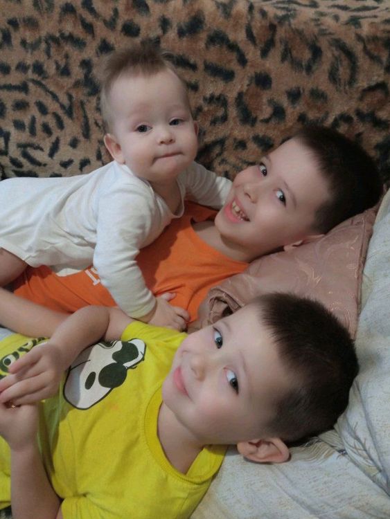 Three children - (in order of age) Oleksii with Mykhaylo and Pavlo killed in attack on Kharkiv
