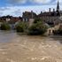 French town partially submerged after heavy rainfall