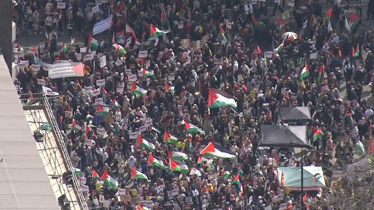 Palestine protest london gaza 