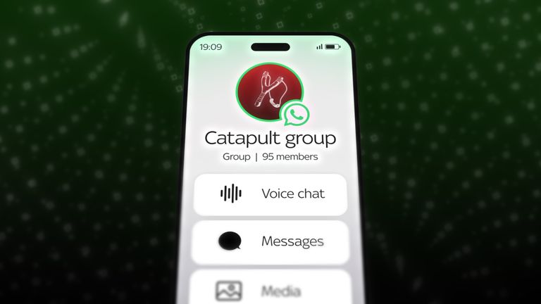 Sky News discovered 489 members across 11 catapult groups on WhatsApp