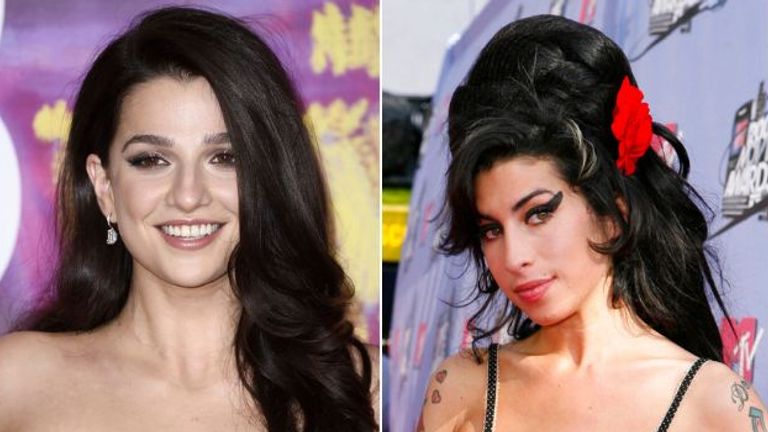 Marisa Abela is playing Amy Winehouse in biopic Black To Black. Pics: AP