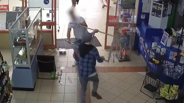 Liquor store robbery in Australia