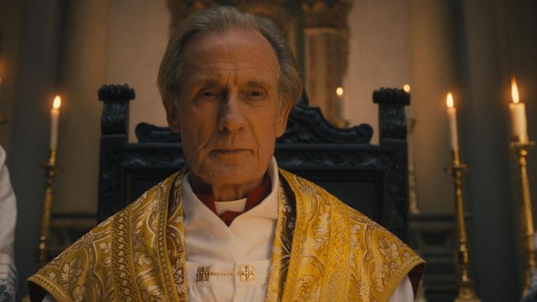 Nighy as Cardinal Lawrence in The First Omen. Pic: 20th Century Studios