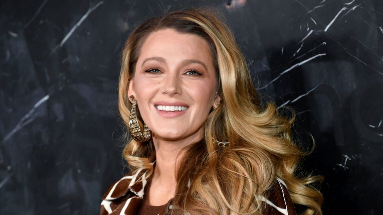 Blake Lively attends the Michael Kors Fall/Winter 2024 show during New York Fashion Week on Tuesday, February 13, 2024 in New York City.  (Photo by Evan Agostini/Invision/AP)
