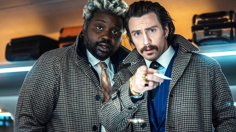 Brian Tyree Henry and Aaron Taylor-Johnson in Bullet Train.
Pic: Alamy