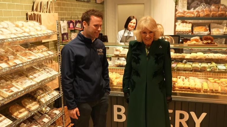 Queen Camilla visits Belfast businesses 