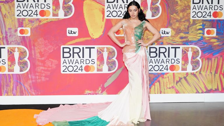 Charli XCX attending the Brit Awards 2024 at the O2 Arena, London. Picture date: Saturday March 2, 2024.