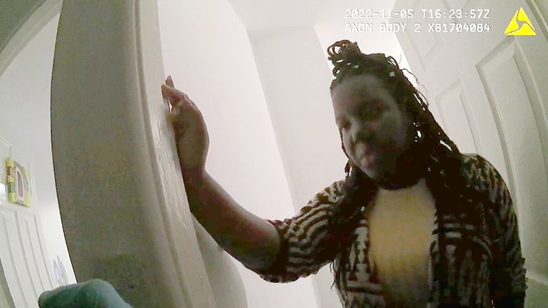 Body-worn cameras captured footage of Christina Robinson when police were called to her Durham home in November 2022. Image source: PA