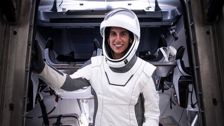 Jasmin Moghbeli in training at SpaceX in Hawthorne, California, before her mission to the International Space Station. Pic: SpaceX