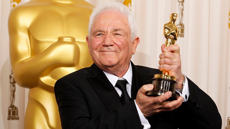 David Seidler with his Oscar for original screenplay for The King's Speech at the 2011 Academy Awards. Pic: Reuters