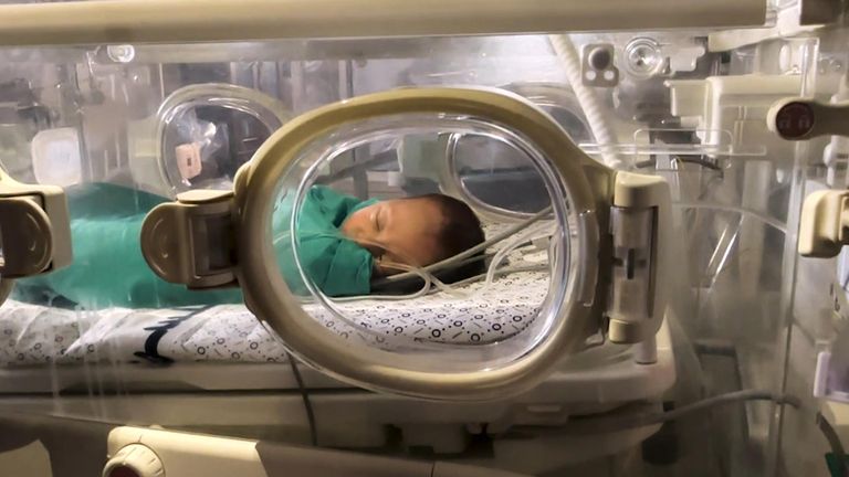 A Sky News team filmed in a hospital where it&#39;s claimed 13 babies died of malnutrition in a single day