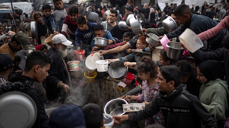Aid groups say it has become increasingly difficult to deliver vital aid to much of Gaza. Pic: AP