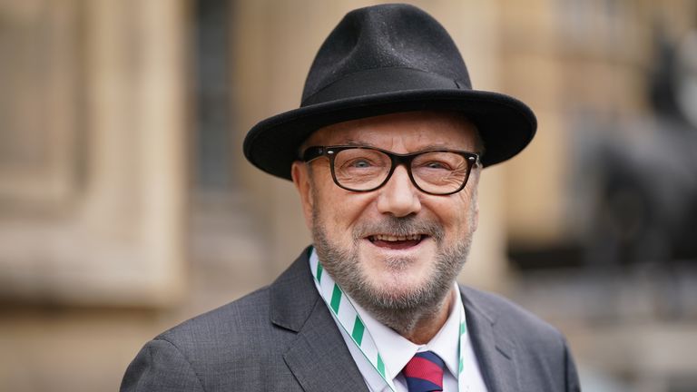 Pic: PA
Newly elected MP for Rochdale, George Galloway, speaks to the media outside the Houses of Parliament in Westminster, London after he was sworn in following his victory in the Rochdale by-election last week. Picture date: Monday March 4, 2024.