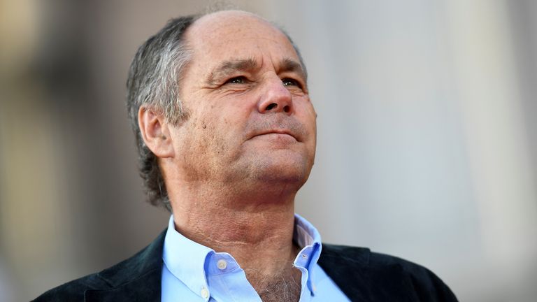 Former Formula One driver Gerhard Berger attends an event to celebrate 90 years of Italian premium sports car maker Ferrari racing team at Milan&#39;s Duomo square, in Milan, Italy September 4, 2019. REUTERS/Flavio lo Scalzo
