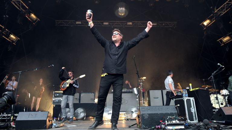 Elbow performing at Glastonbury Festival in 2017. Pic: PA 