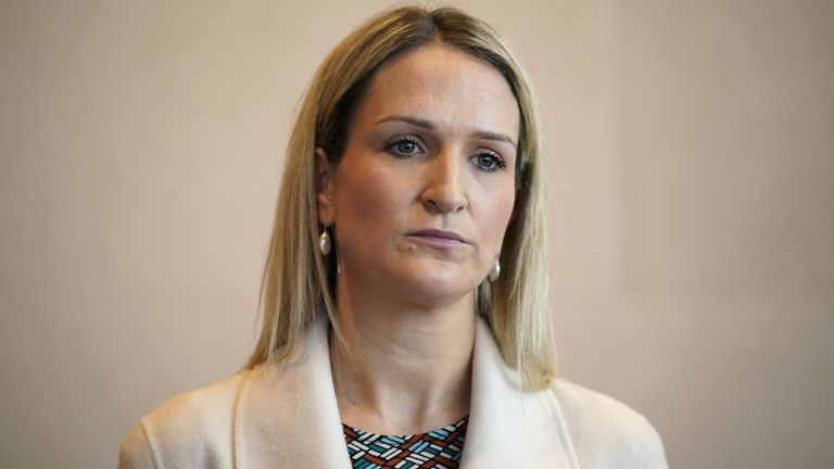 File photo dated 18/12/2023 of Justice Minister Helen McEntee who has ruled herself out as a leadership candidate as Fine Gael politicians began to publicly back Simon Harris. It comes a day after the shock announcement that Leo Varadkar was standing down as Fine Gael leader and would step aside as Taoiseach once his successor is appointed. Issue date: Thursday March 21, 2024.