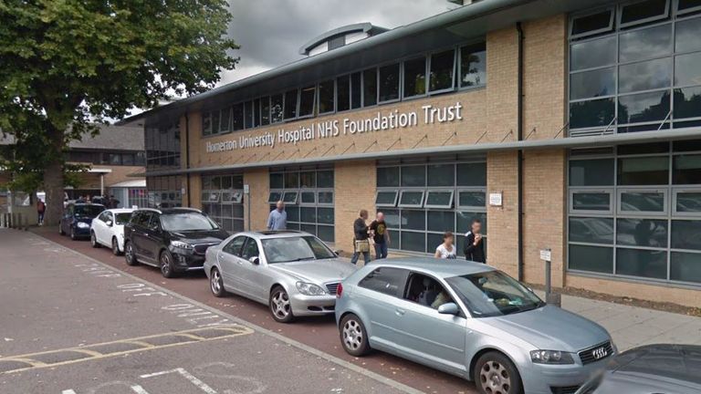 The fertility center is located at Homerton University Hospital in east London.Image: Google Street View 
